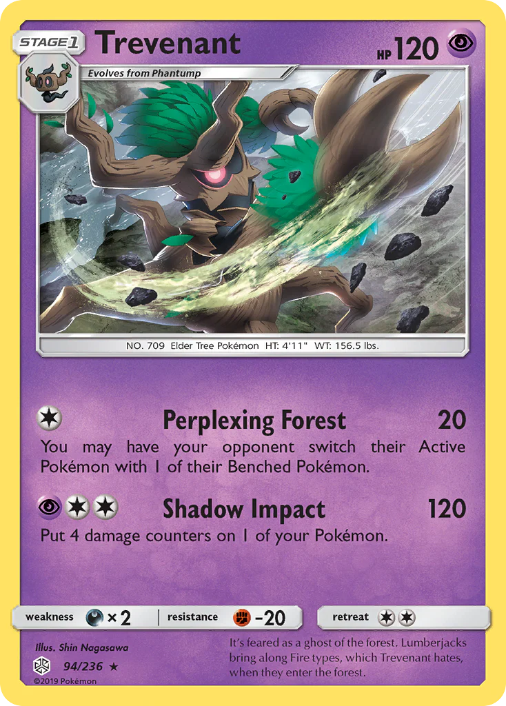 Trevenant (94/236) - [Reverse Holo] Cosmic Eclipse (CEC)