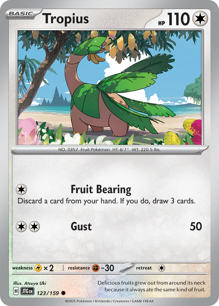 Tropius (123/159) - [Reverse Holo] Journey Together (JTG)