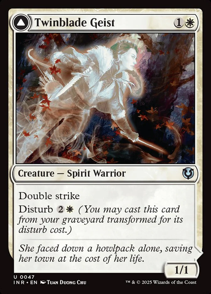 Twinblade Geist // Twinblade Invocation - [Foil] Innistrad Remastered (INR)