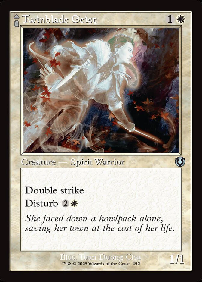 Twinblade Geist // Twinblade Invocation - [Retro Frame] Innistrad Remastered (INR)