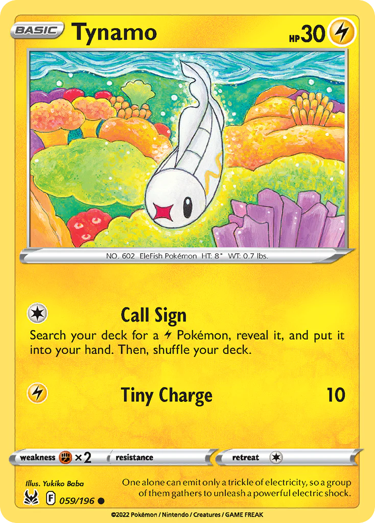 Tynamo (59/196) - [Reverse Holo] Lost Origin (LOR)