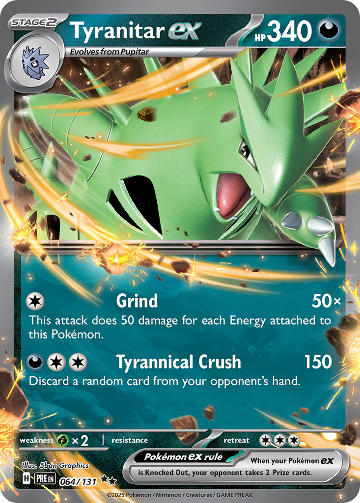 Tyranitar ex (64/131) - [Holo Foil] Prismatic Evolutions (PRE)