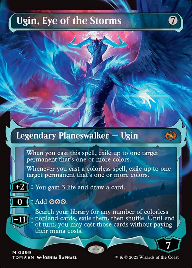 Ugin, Eye of the Storms (399) - [Foil, Showcase] Tarkir: Dragonstorm (TDM)