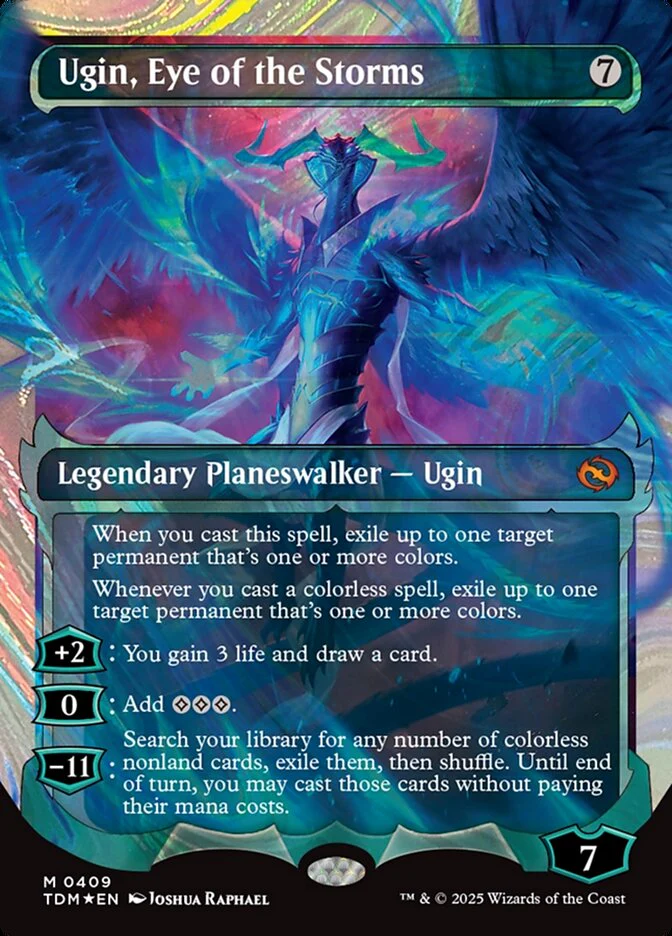 Ugin, Eye of the Storms (409) - [Halo Foil, Showcase] Tarkir: Dragonstorm (TDM)