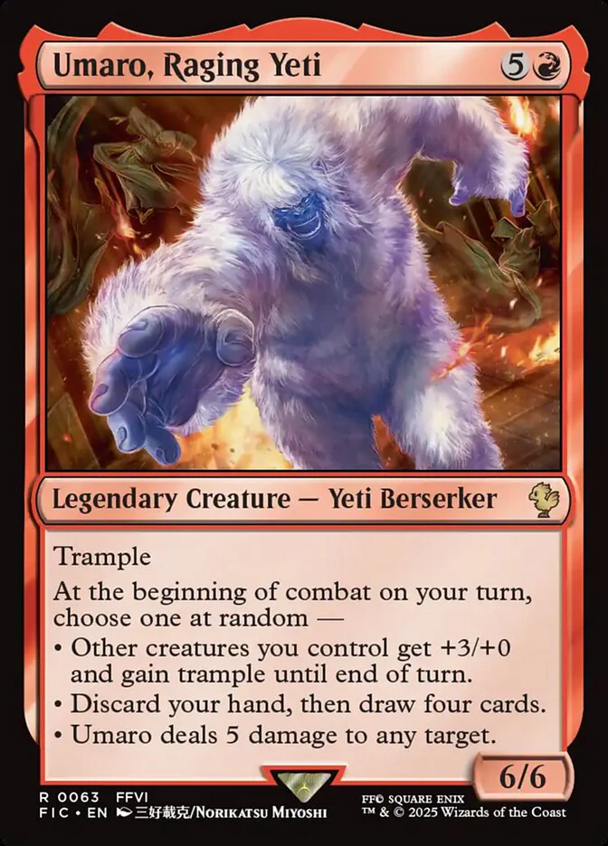 Umaro, Raging Yeti (63) - [Surge Foil] Final Fantasy Commander (FIC)