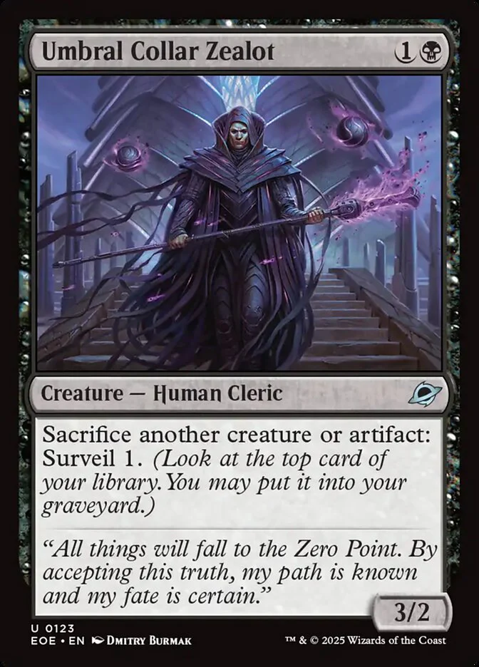 Umbral Collar Zealot (123) - [Foil] Edge of Eternities (EOE)
