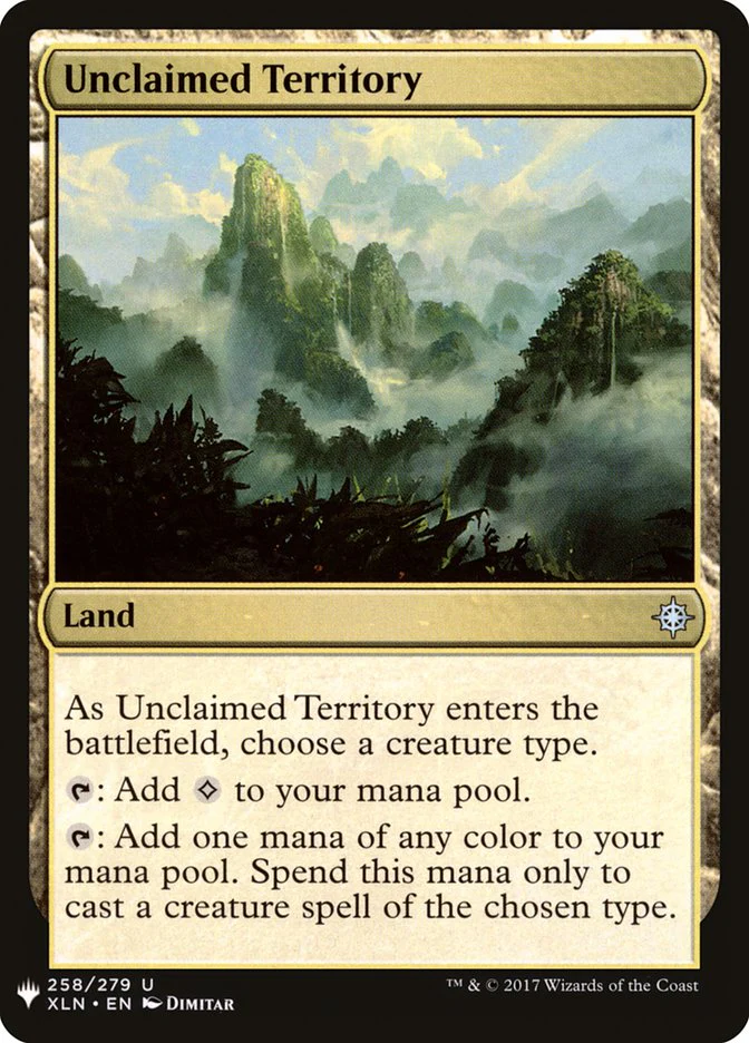 Unclaimed Territory - The List (PLST)