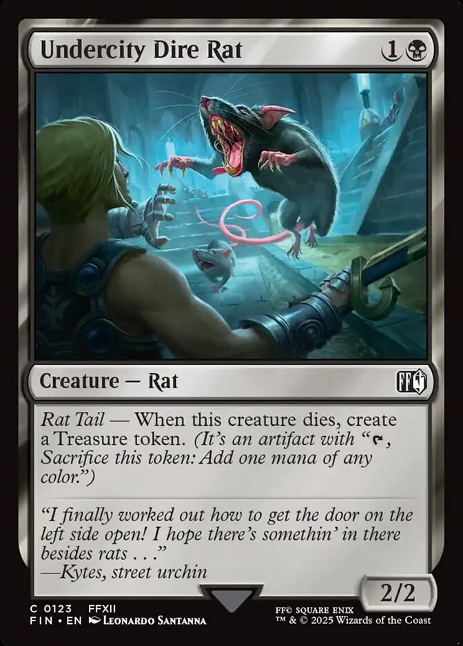 Undercity Dire Rat (123) - [Foil] Final Fantasy (FIN)