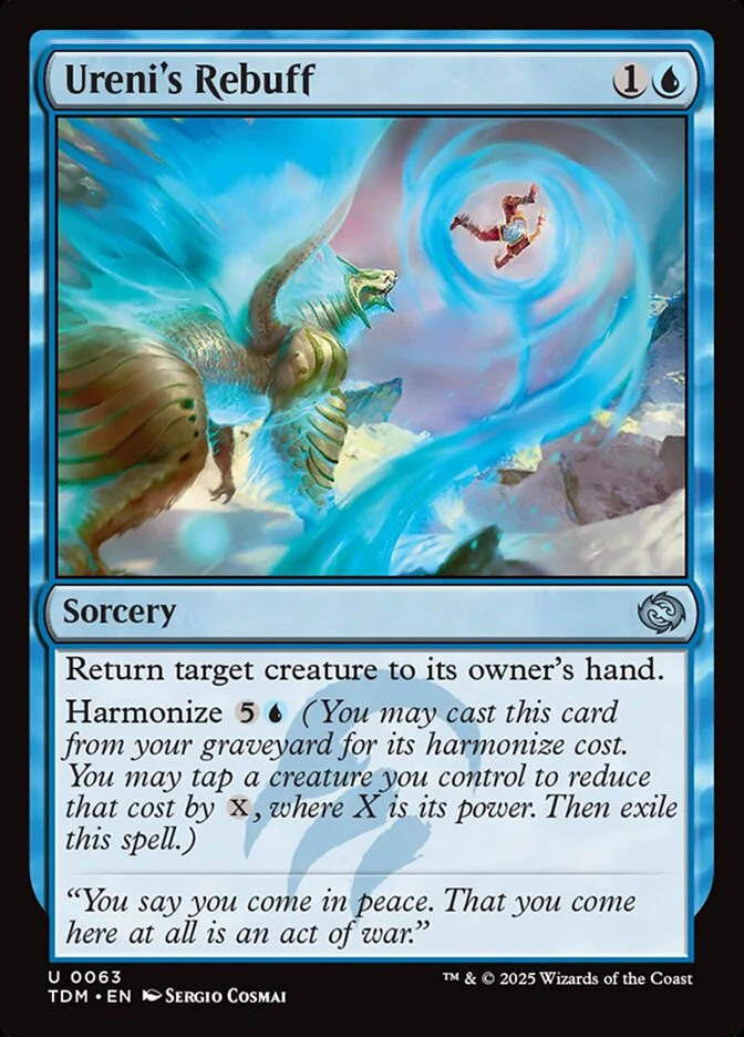Ureni's Rebuff (63) - [Foil] Tarkir: Dragonstorm (TDM)
