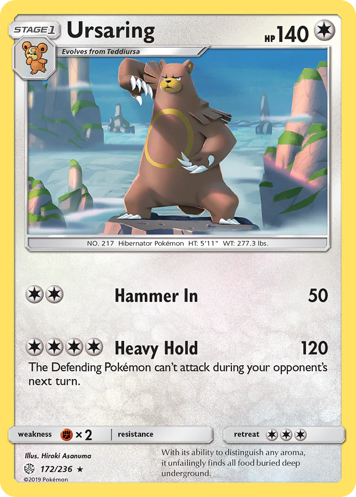 Ursaring (172/236) - [Reverse Holo] Cosmic Eclipse (CEC)