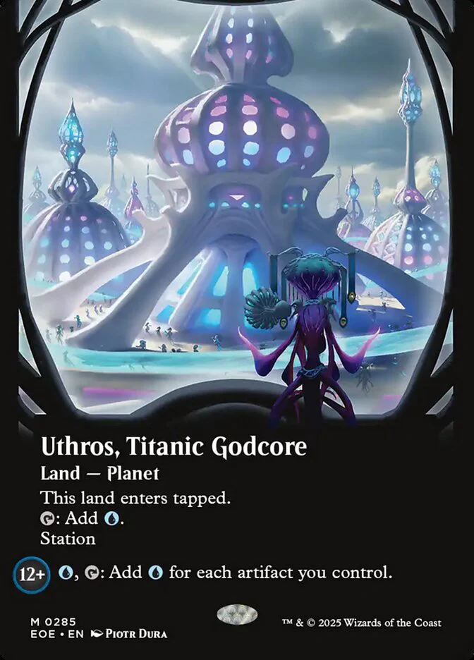 Uthros, Titanic Godcore (285) - [Foil, Showcase] Edge of Eternities (EOE)
