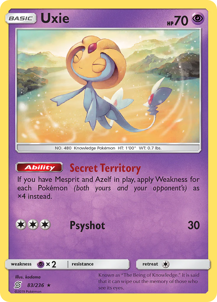 Uxie (83/236) - [Holo Foil] Unified Minds (UNM)