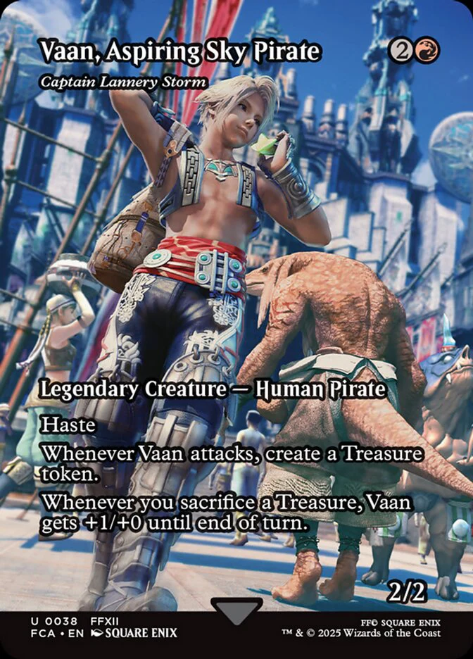 Vaan, Aspiring Sky Pirate - Captain Lannery Storm (38) - [Foil, Borderless] Final Fantasy: Through the Ages (FCA)