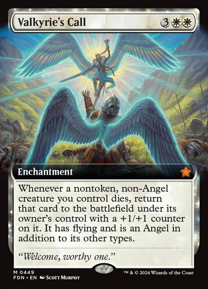 Valkyrie's Call - [Foil, Extended Art] Foundations (FDN)