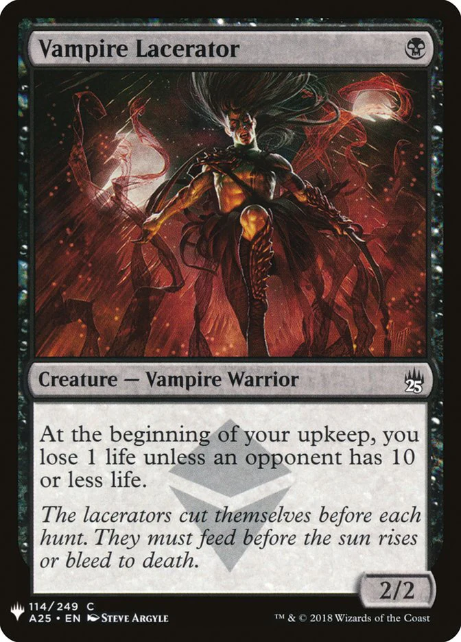Vampire Lacerator - The List (PLST)