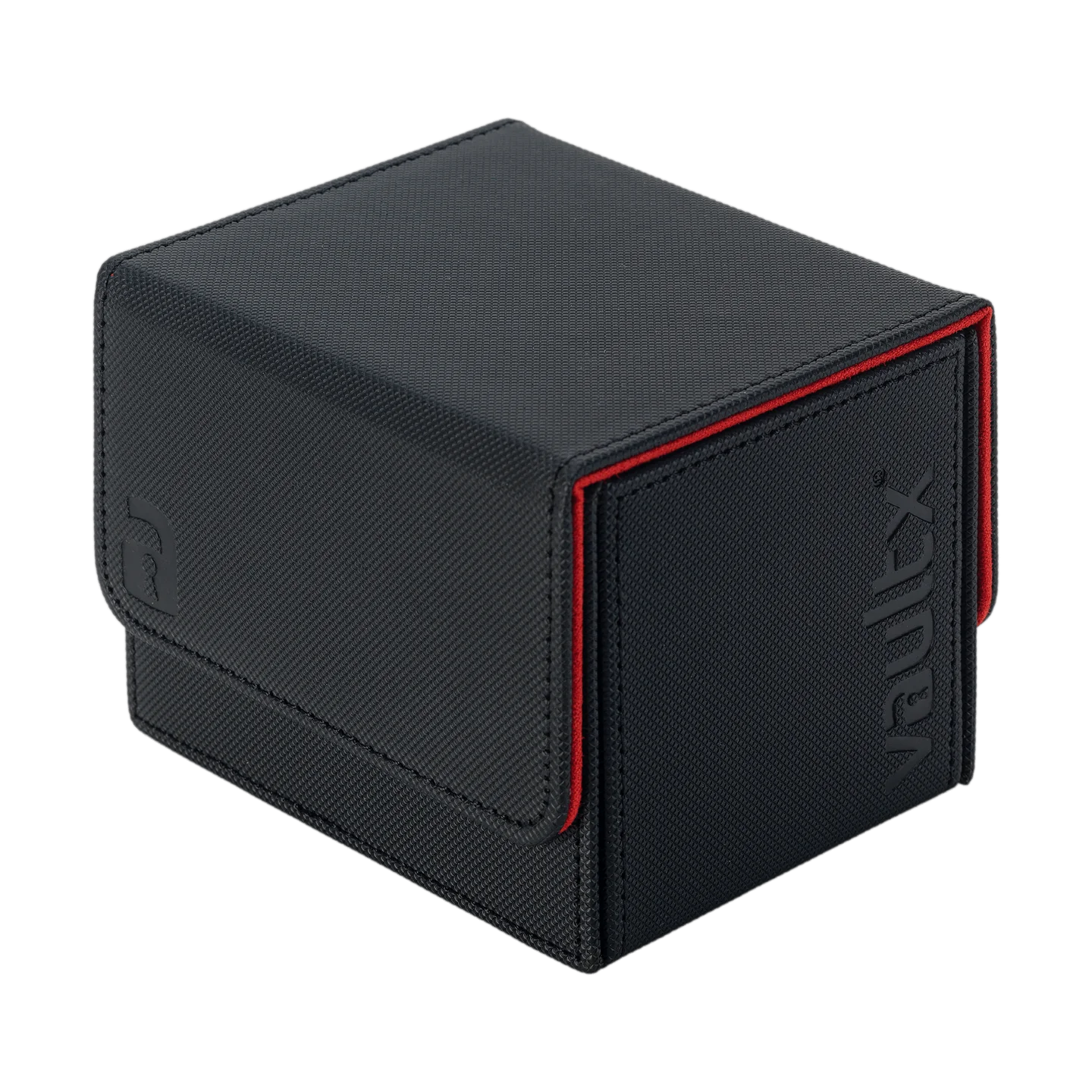 Vault X Premium Sideloading Deck Box 100+ - Black/Electric Red