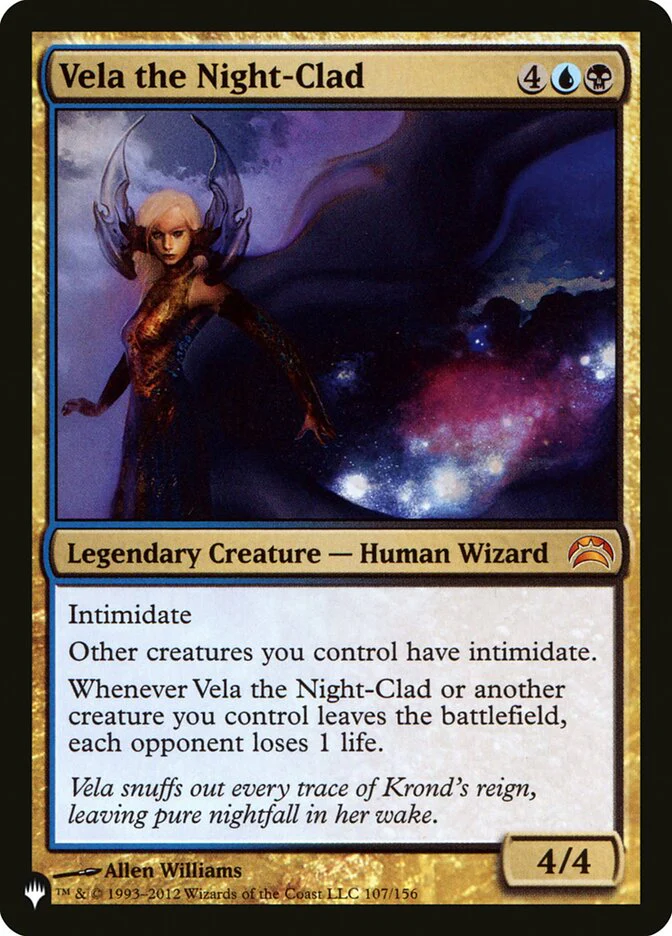 Vela the Night-Clad - The List (PLST)