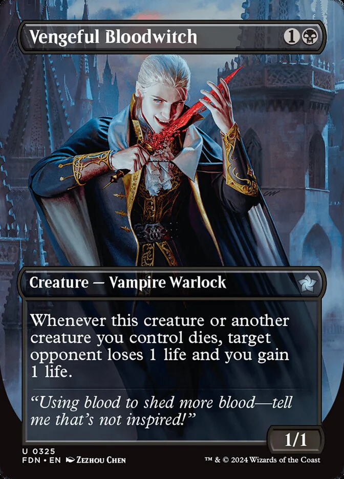 Vengeful Bloodwitch - [Borderless] Foundations (FDN)