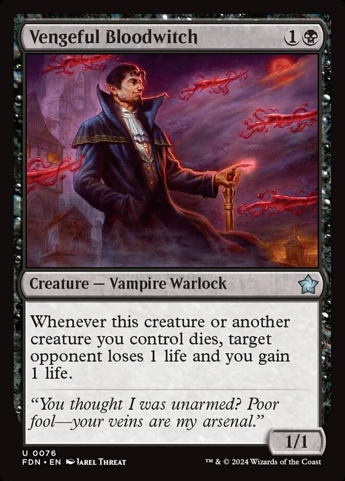 Vengeful Bloodwitch - [Foil] Foundations (FDN)