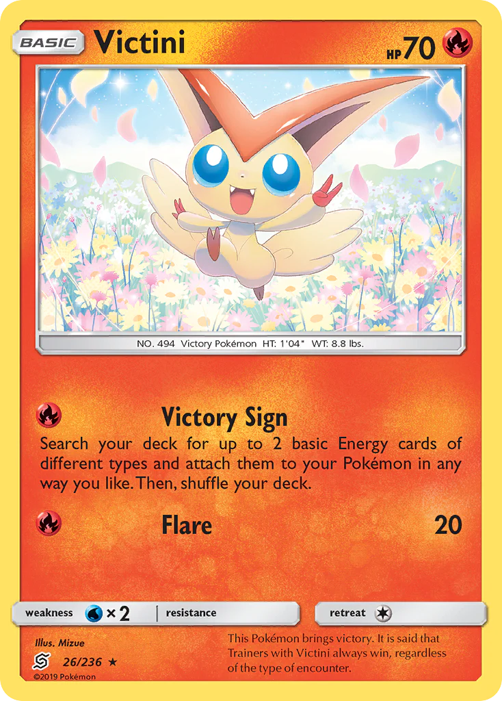 Victini (26/236) - [Holo Foil] Unified Minds (UNM)