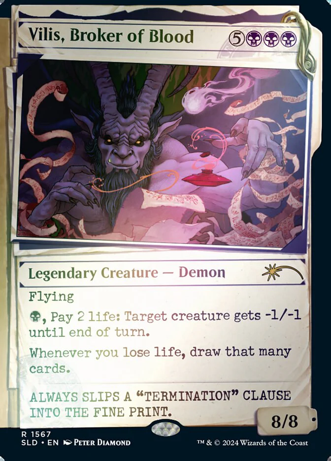 Vilis, Broker of Blood (1567‚òÖ) - [Foil, Showcase] Secret Lair Drop (SLD)