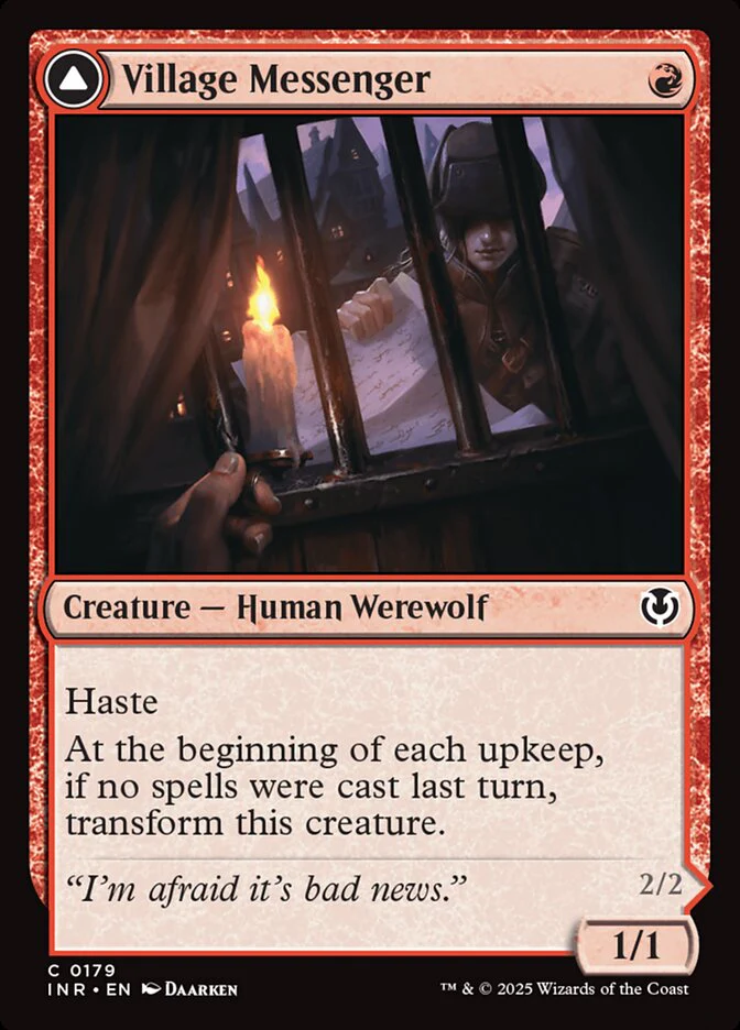 Village Messenger // Moonrise Intruder - [Foil] Innistrad Remastered (INR)