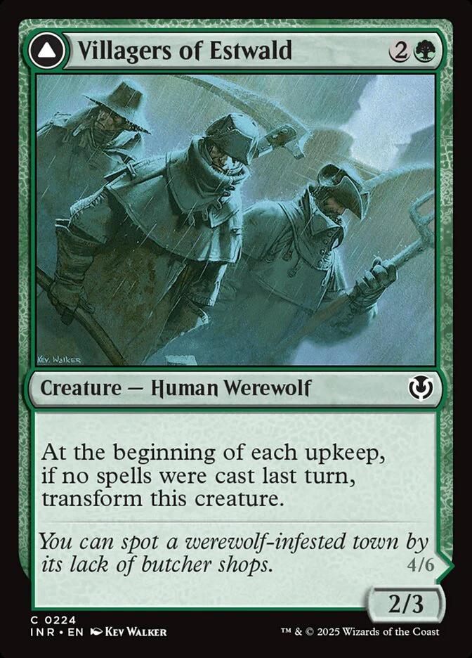 Villagers of Estwald // Howlpack of Estwald - [Foil] Innistrad Remastered (INR)