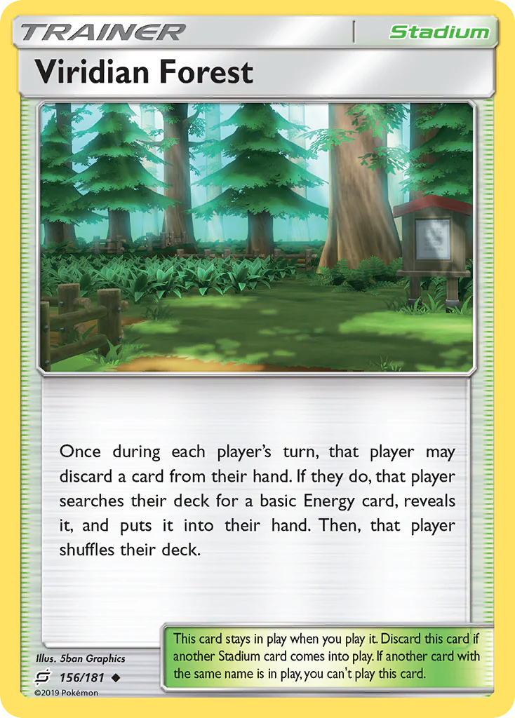 Viridian Forest (156/181) - [Reverse Holo] Team Up (TEU)