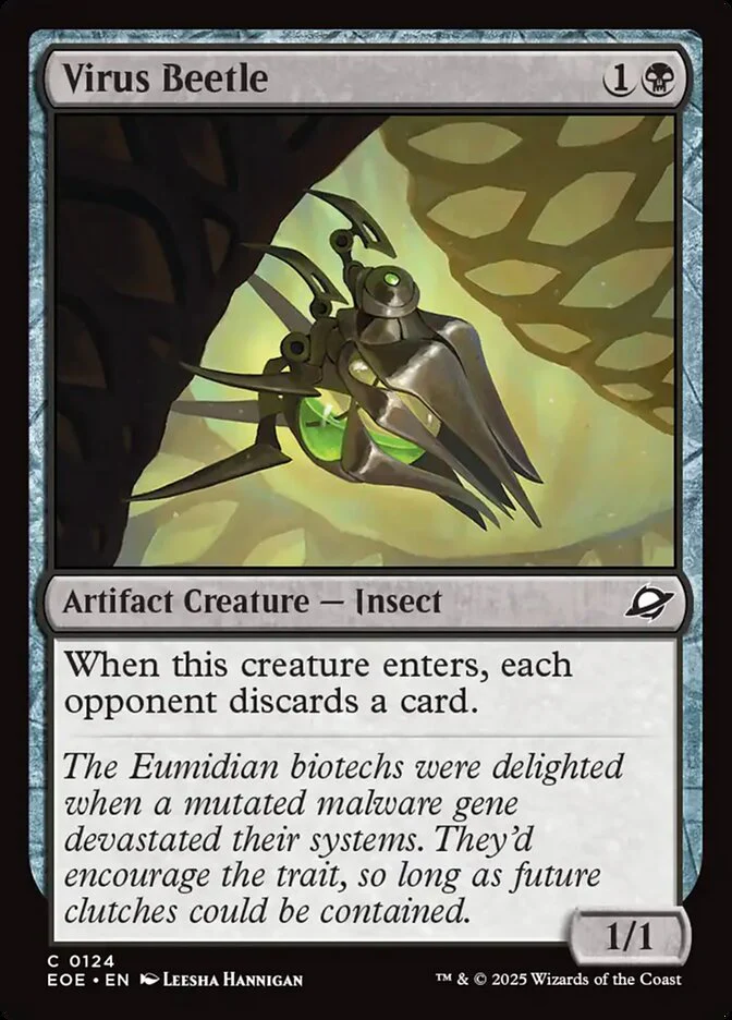 Virus Beetle (124) - [Foil] Edge of Eternities (EOE)
