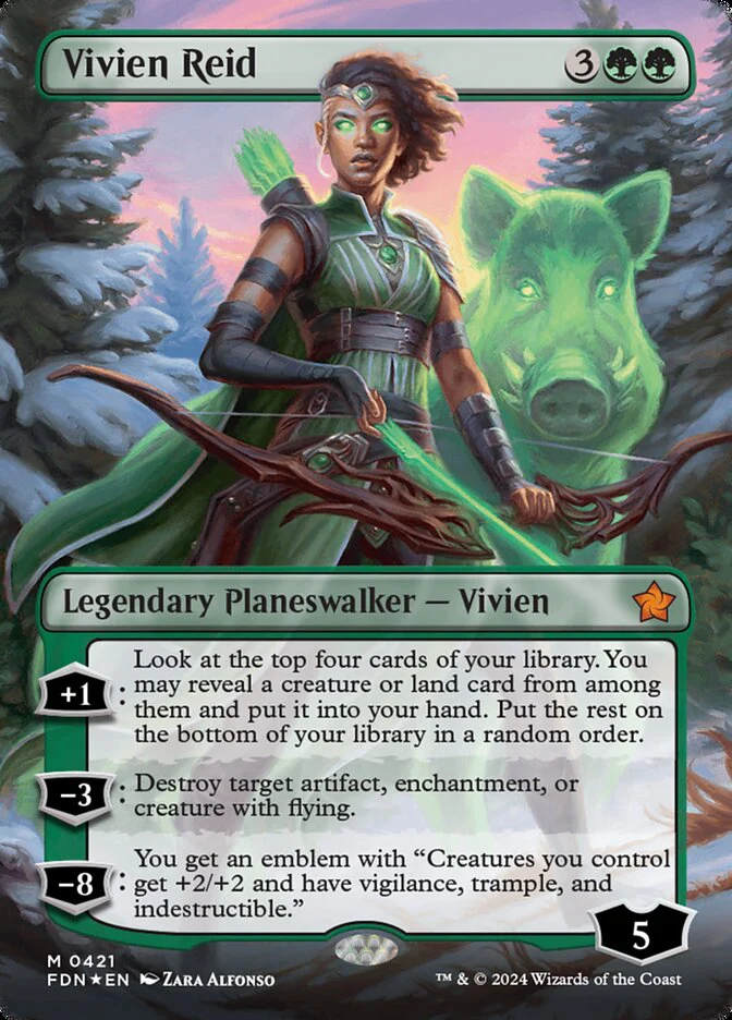 Vivien Reid - [Mana Foil, Borderless] Foundations (FDN)