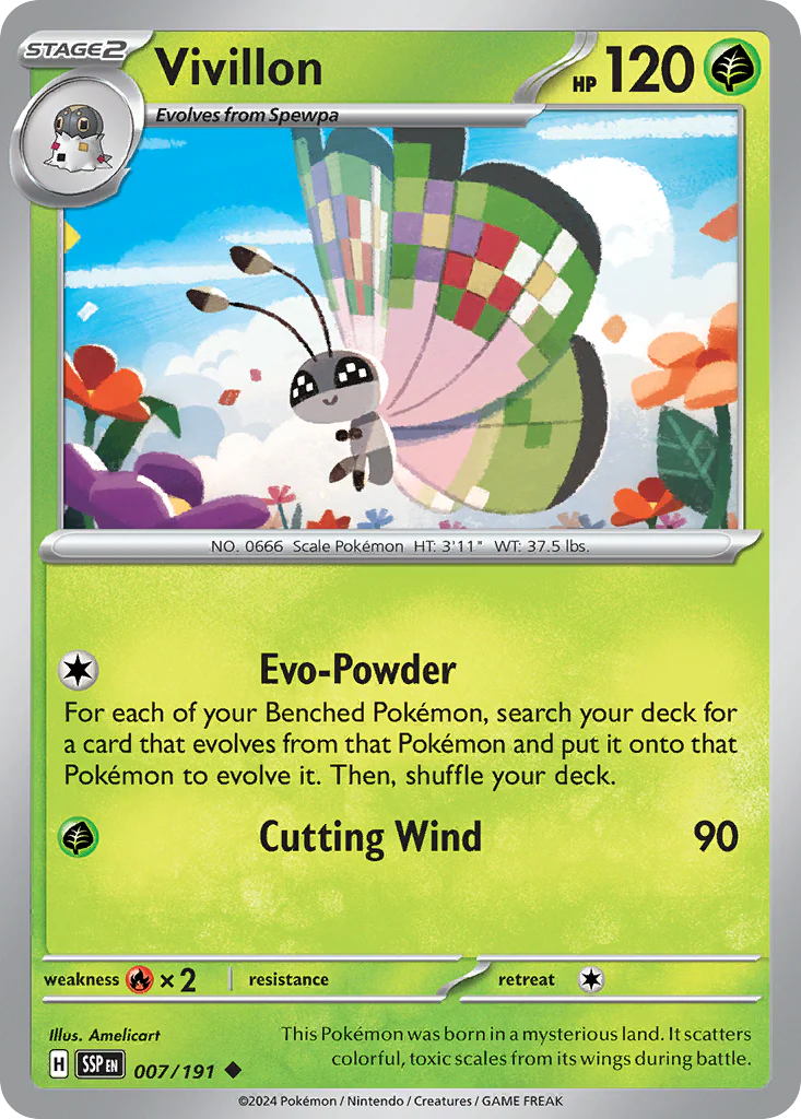 Vivillon (7/191) - Surging Sparks (SSP)