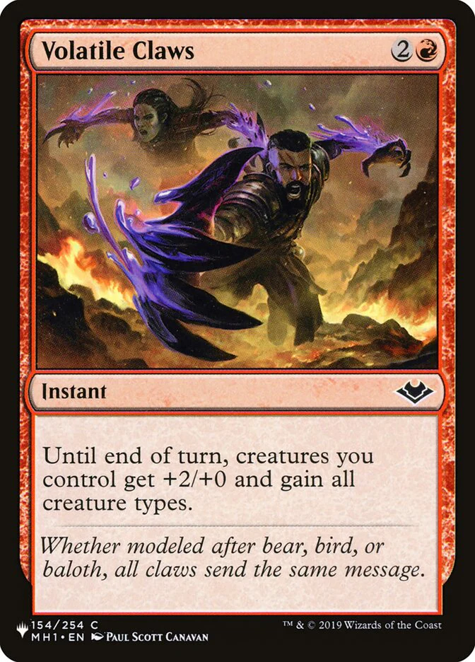 Volatile Claws - The List (PLST)