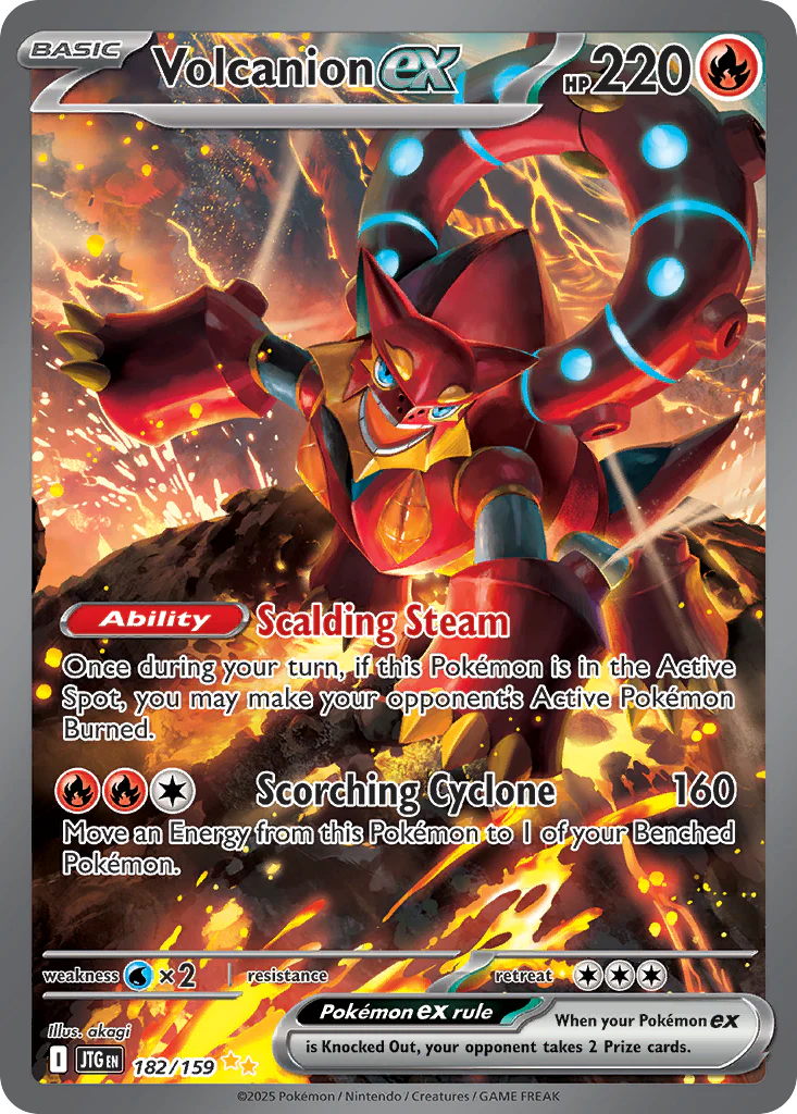 Volcanion ex (182/159) - [Special Illustration Rare] Journey Together (JTG)