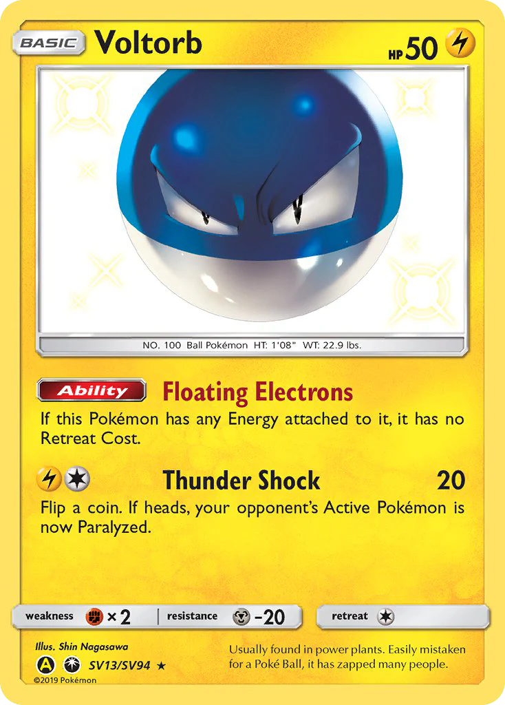 Voltorb (SV13/94) - Hidden Fates Shiny Vault (HIFSV)