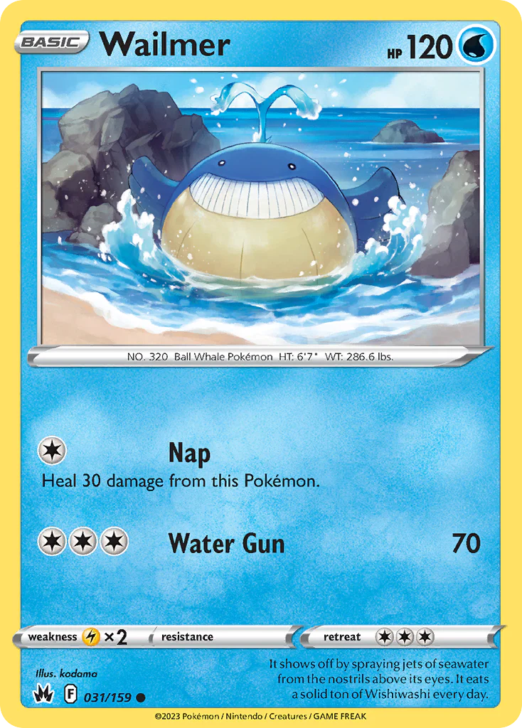 Wailmer (31/159) - [Reverse Holo] Crown Zenith (CRZ)