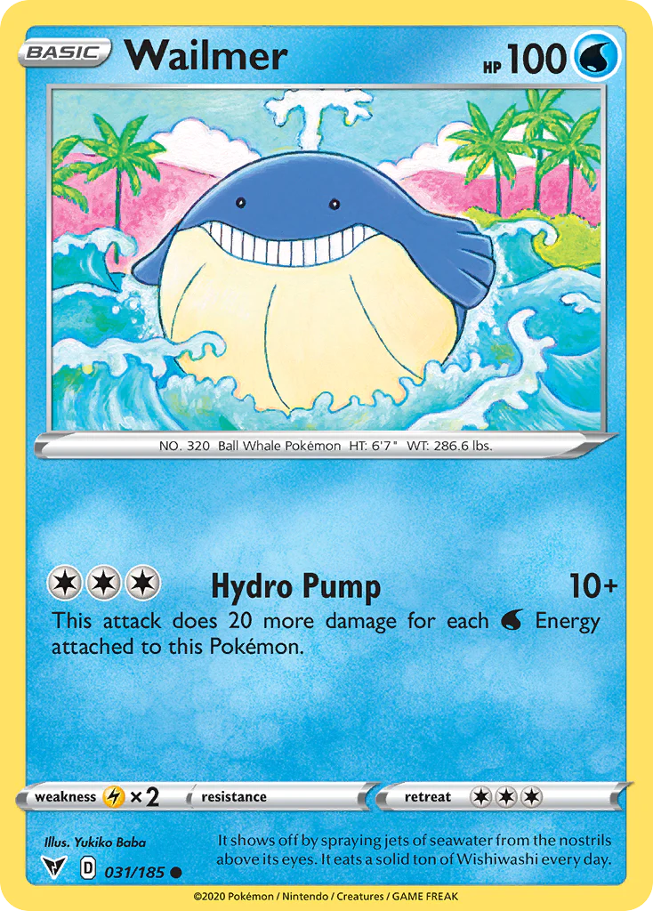 Wailmer (31/185) - [Reverse Holo] Vivid Voltage (VIV)