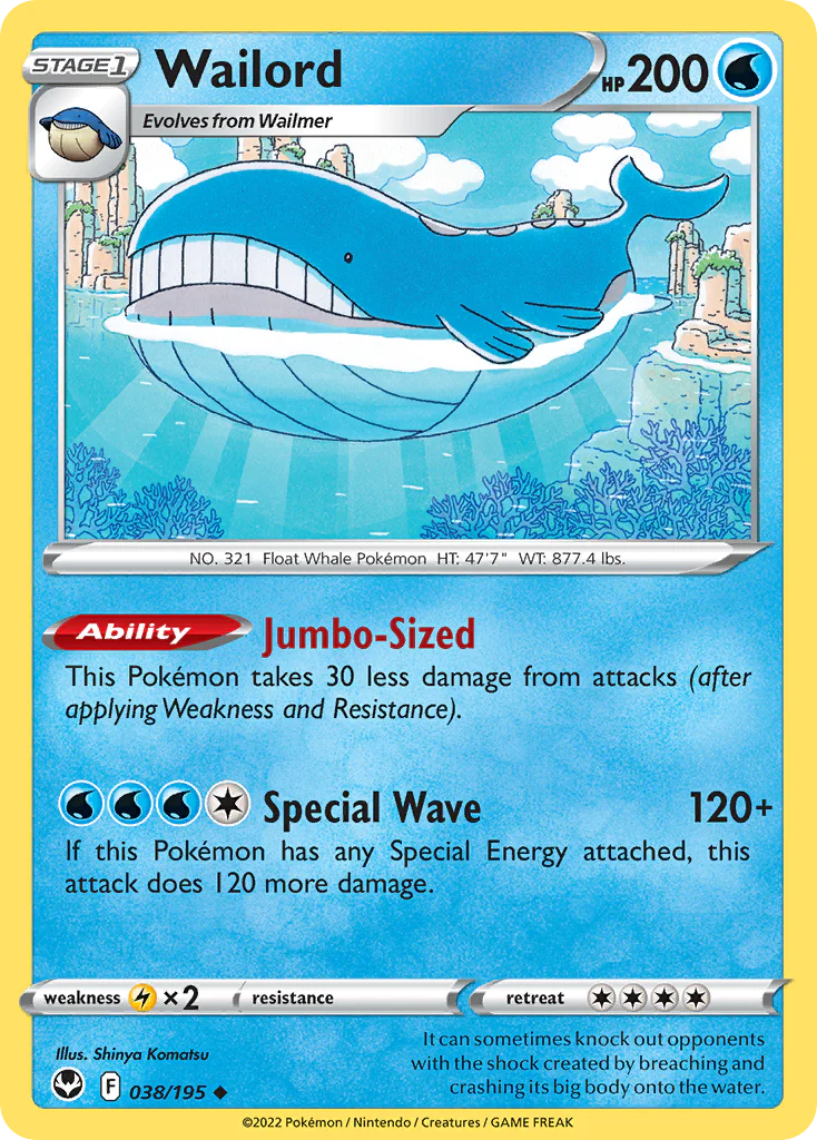 Wailord (38/195) - Silver Tempest (SIT)