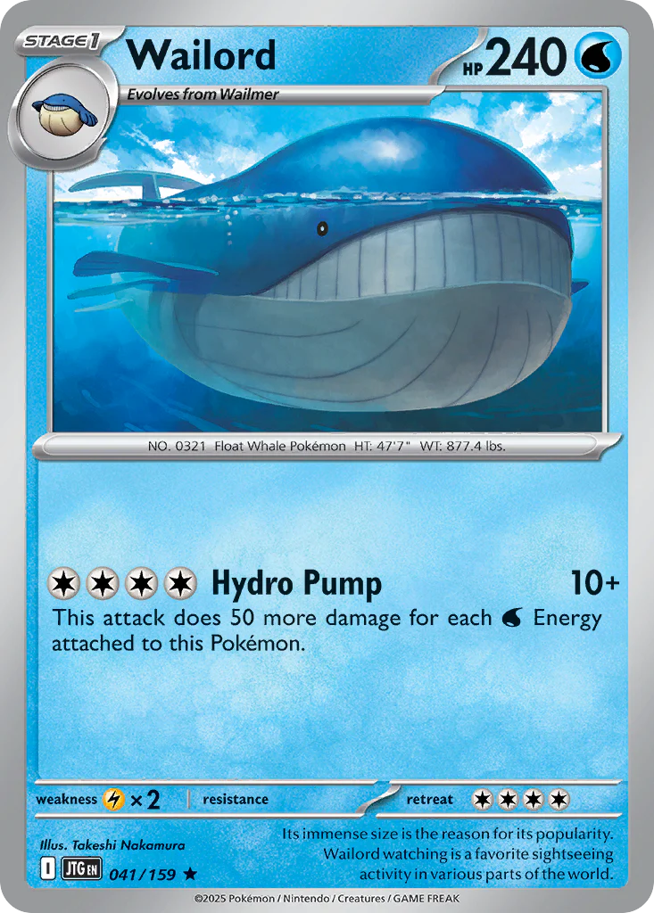 Wailord (41/159) - [Holo Foil] Journey Together (JTG)