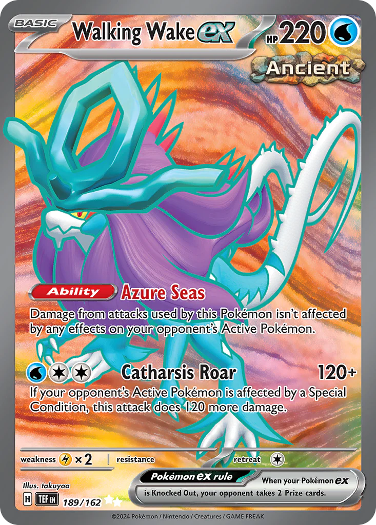 Walking Wake ex (189/162) - [Full Art] Temporal Forces (TEF)
