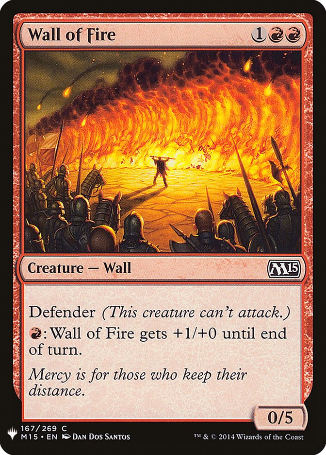 Wall of Fire - The List (PLST)