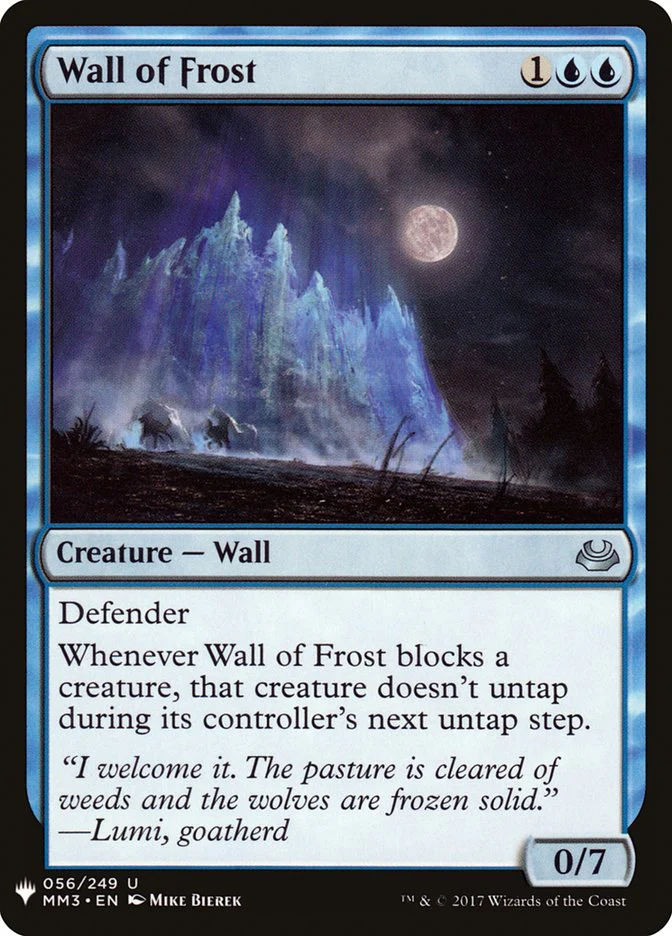 Wall of Frost - The List (PLST)