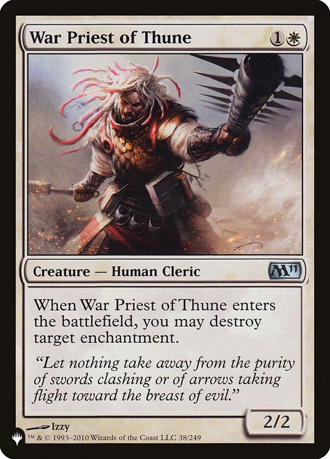 War Priest of Thune - The List (PLST)