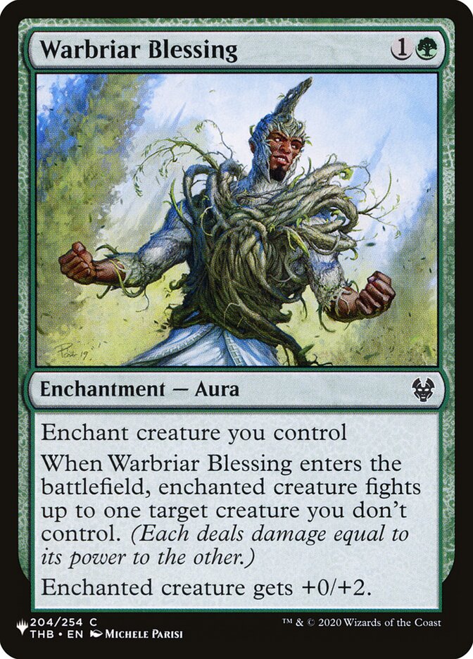Warbriar Blessing - The List (PLST)