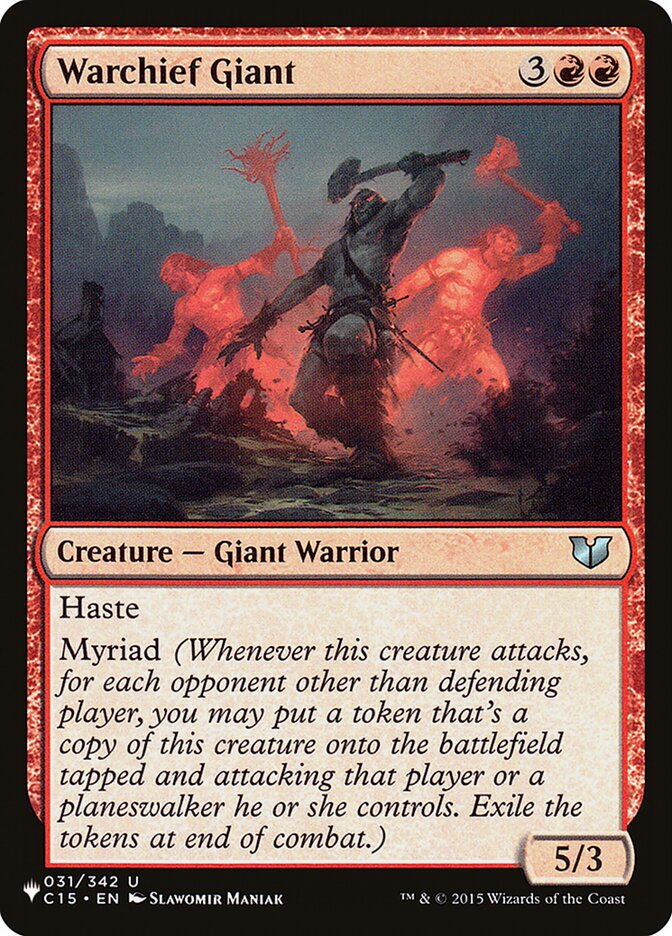 Warchief Giant - The List (PLST)