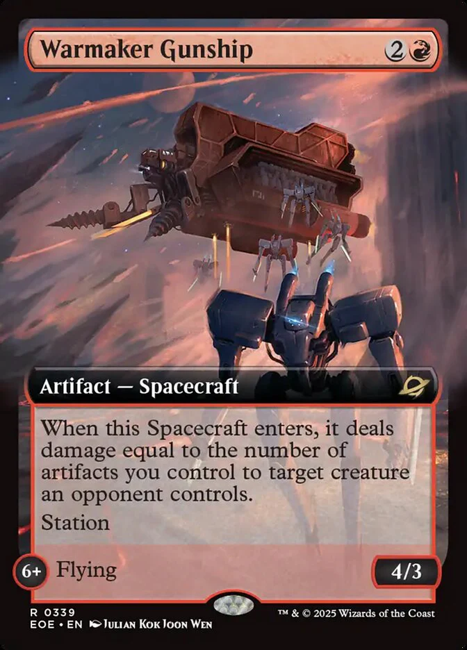 Warmaker Gunship (339) - [Foil, Extended Art] Edge of Eternities (EOE)