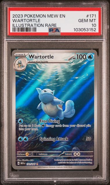 Wartortle Illustration Rare #171 - [Graded PSA 10] Scarlet Violet 151 (Mew) - Image 2