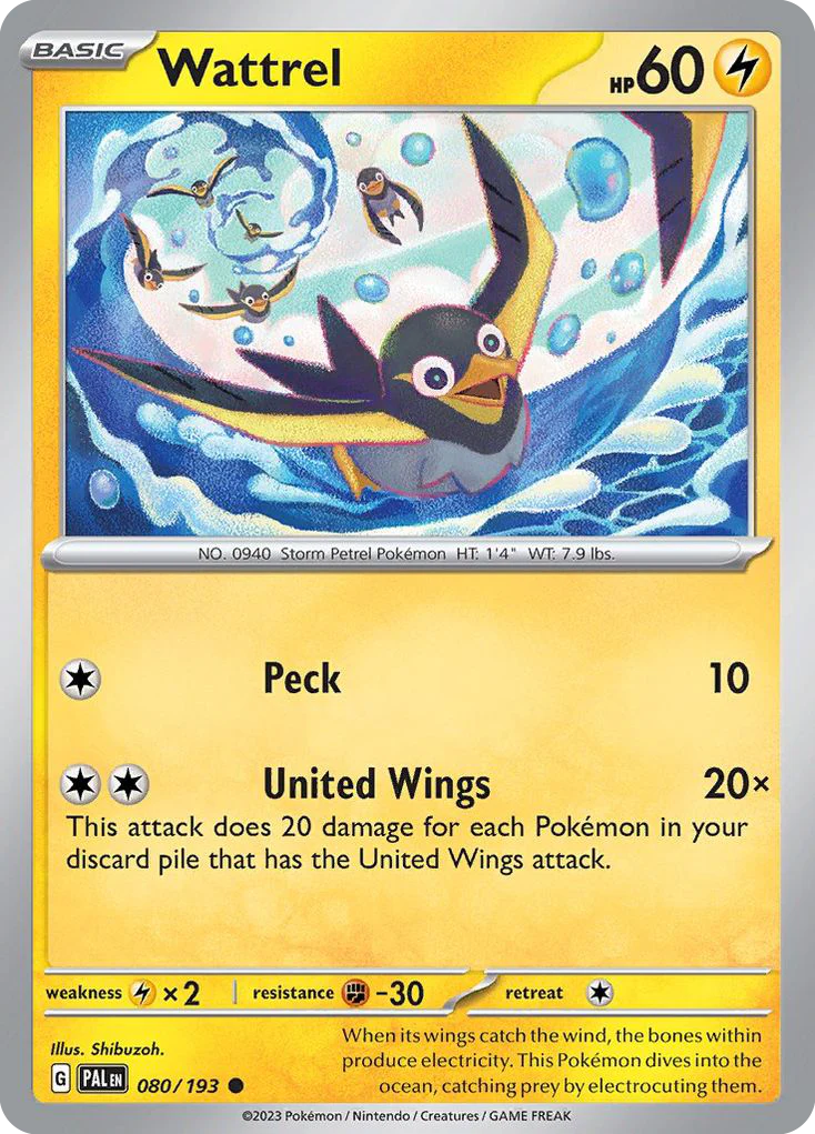 Wattrel (80/193) - [Reverse Holo] Paldea Evolved (PAL)