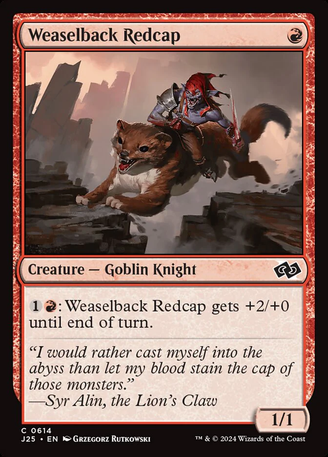 Weaselback Redcap - Foundations Jumpstart (J25)