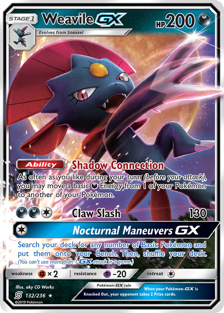 Weavile-GX (132/236) - [Holo Foil] Unified Minds (UNM)