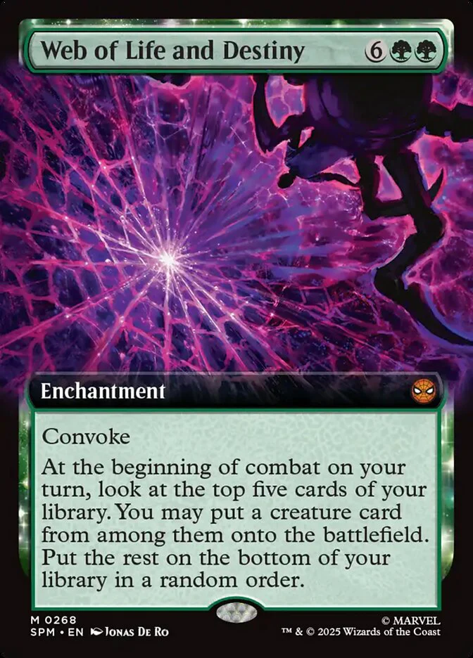 Web of Life and Destiny (268) - [Foil, Extended Art] Marvel's Spider-Man (SPM)